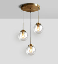 Load image into Gallery viewer, Vintage Glass Globe Pendant Lights