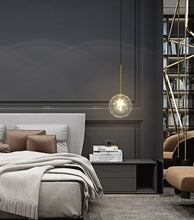Load image into Gallery viewer, Minimalist Modern Glass Globe Pendant Lights