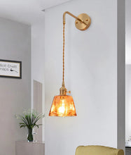 Load image into Gallery viewer, Vintage Hand-Blown Glass Wall Sconces