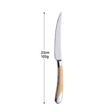 Load image into Gallery viewer, Luxury Textured Handle Silverware Set