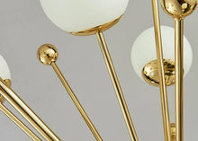 Load image into Gallery viewer, Fleur - Frosted Glass Multi-Bulb Art Deco Chandelier