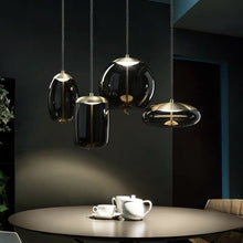 Charger l'image dans la galerie, Suspensions nordiques en corde et verre