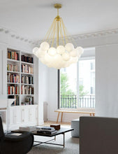 Charger l'image dans la galerie, Bubble Chandelier with Frosted Glass Globes