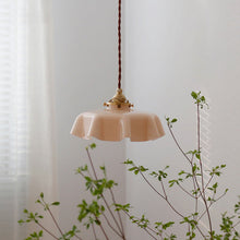 Load image into Gallery viewer, pink retro glass pendant light