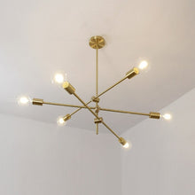 Load image into Gallery viewer, Modern Angled Multi-Bulb Pendant Light Fixture