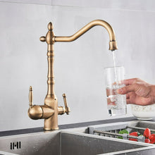 Load image into Gallery viewer, Dual handle modern kitchen faucet