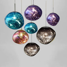 Load image into Gallery viewer, Colorful Modern warped glass pendant lights
