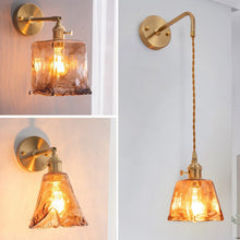 Load image into Gallery viewer, vintage handblown glass wall sconces