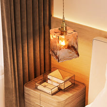Load image into Gallery viewer, vintage hanging bedside glass wall lamp