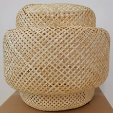 Load image into Gallery viewer, Handwoven Bamboo Pendant Light