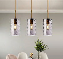Charger l'image dans la galerie, Bedford - Suspensions en verre texturé