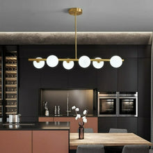 Load image into Gallery viewer, Polished Brass Multi-Bulb Chandelier