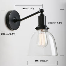 Load image into Gallery viewer, Halston wall sconce dimensions