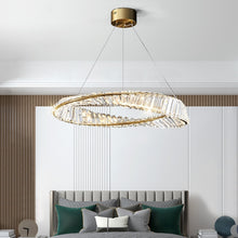 Load image into Gallery viewer, modern design gold ring chandelier