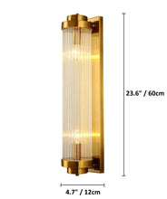 Charger l'image dans la galerie, Modern Glass Column Wall Sconce Dimensions