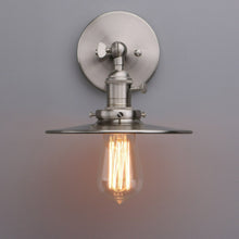 Load image into Gallery viewer, brushed nickel wall sconce