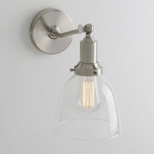 Load image into Gallery viewer, glass shade vintage retro farmhouse design wall sconce
