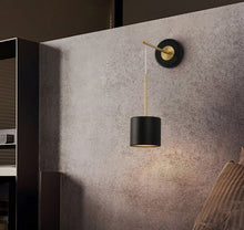 Charger l'image dans la galerie, corbin full metal modern black wall light