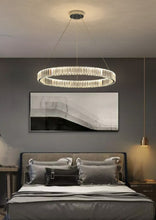 Load image into Gallery viewer, Harper - Modern Glass Crystal Ring Chandelier