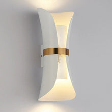 Load image into Gallery viewer, white finish modern wall sconce