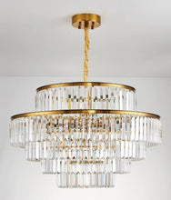 Load image into Gallery viewer, Modern Glass crystal chandelier for living room
