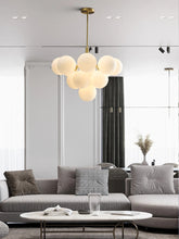 Charger l'image dans la galerie, Hale frosted glass multi-bulb chandelier for modern interior design style