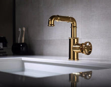 Load image into Gallery viewer, Retro Brass Bathroom Faucet