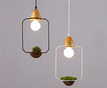 Load image into Gallery viewer, White and Black Planter Pendant Lights