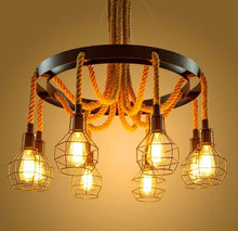 Load image into Gallery viewer, Vintage Rope Chandelier