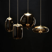 Charger l'image dans la galerie, Amber glass modern pendant lights
