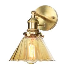 Load image into Gallery viewer, chic texture amber glass wall lamp