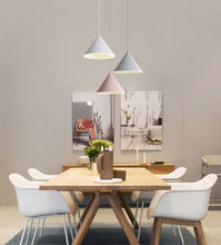 Cargar imagen en el visor de la galería, LED ring modern pendant lights for dining room