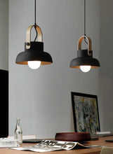 Load image into Gallery viewer, Black matte finish iron lampshade modern pendant lights