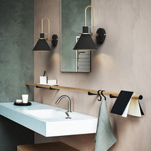 Load image into Gallery viewer, matte black modern bathroom vanity wall lamps