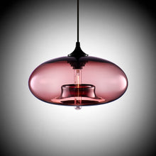 Load image into Gallery viewer, red wine tinted glass pendant light