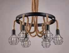 Load image into Gallery viewer, Vintage Rope Chandelier