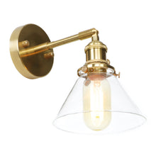 Load image into Gallery viewer, clear glass retro classic wall sconce
