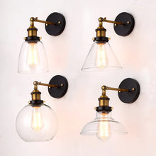Load image into Gallery viewer, Vintage Glass Wall Lamps