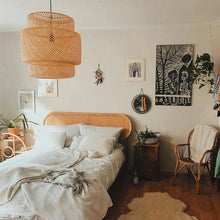 Load image into Gallery viewer, Modern Japanese Handwoven Bamboo Pendant Light