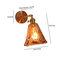 Load image into Gallery viewer, Vintage Hand-Blown Glass Wall Sconces