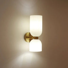 Charger l'image dans la galerie, Modern Brass White Frosted Glass Wall Light