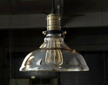 Load image into Gallery viewer, Vintage Clear Glass Industrial Lighting Pendant