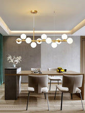 Load image into Gallery viewer, Polished Gold Office Chandelier