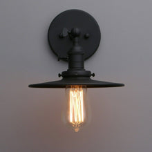 Load image into Gallery viewer, matte black vintage wall sconce
