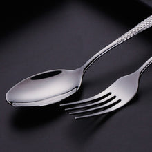 Load image into Gallery viewer, Luxury Textured Handle Silverware Set