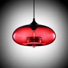 Load image into Gallery viewer, red tinted glass modern pendant lights
