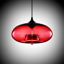 Load image into Gallery viewer, red tinted glass modern pendant lights