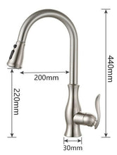Load image into Gallery viewer, Classic Retractable Kitchen Faucet Dimensions