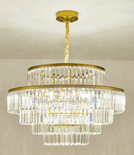 Load image into Gallery viewer, Modern Glass crystal chandelier by Focal decor