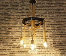 Load image into Gallery viewer, Vintage Rope Chandelier